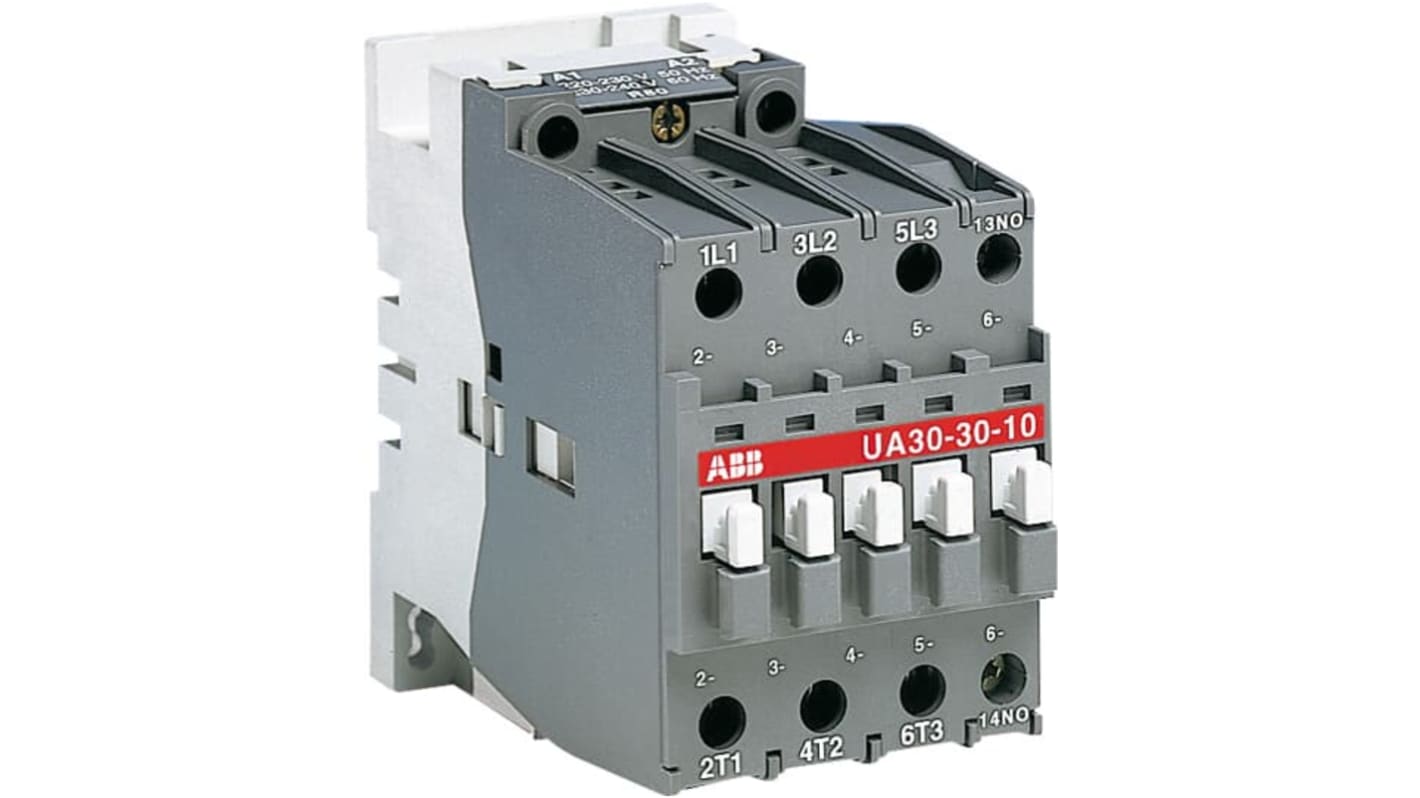 Contattore ABB, serie 1SBL2, 3 poli, 4 NA, 4 A, bobina 110 V