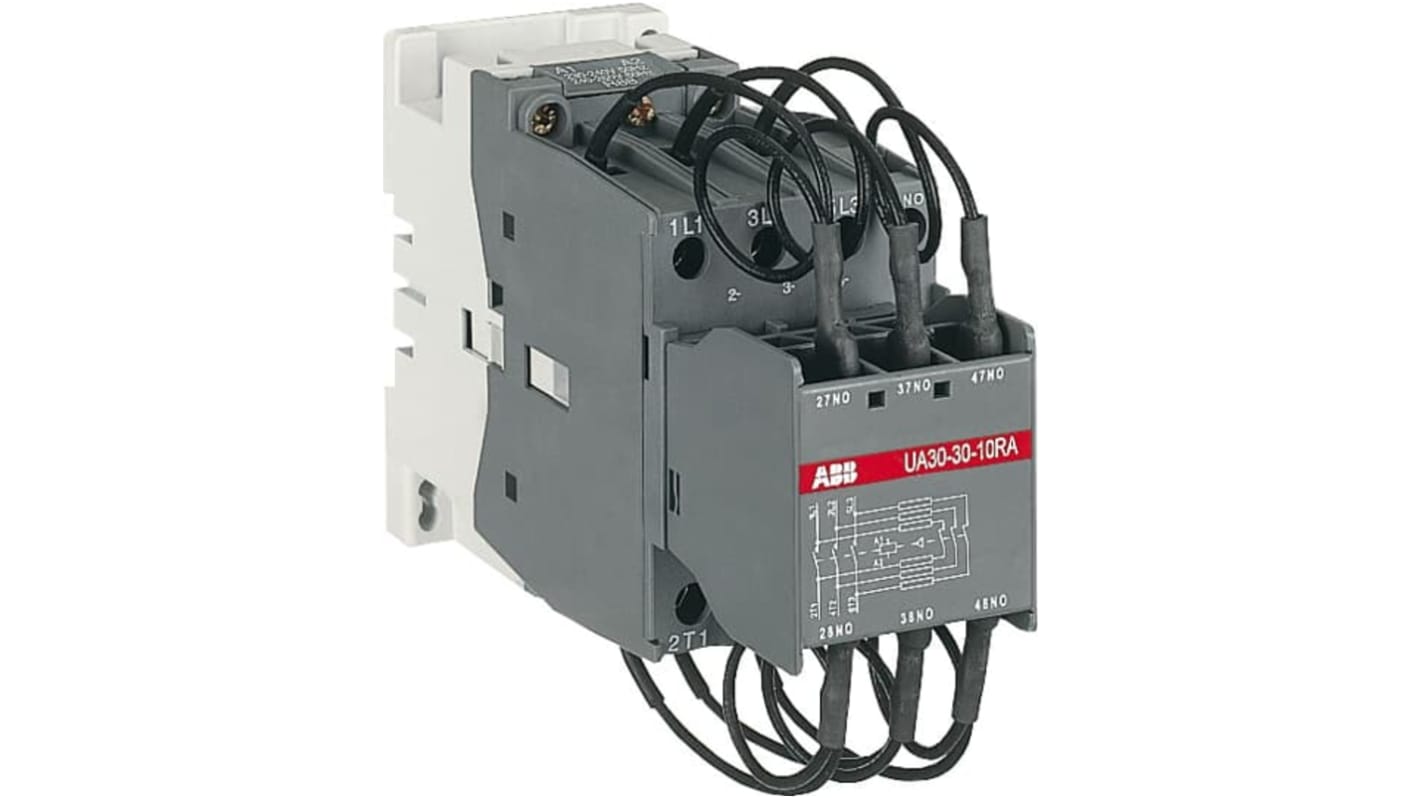 Contattore ABB, serie 1SBL2, 3 poli, 4 NA, 4 A, bobina 230 → 240 V