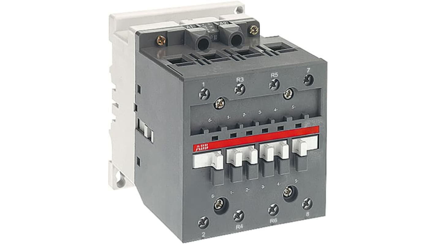 ABB A-3 1SBL33 Contactor, 100 to 250 V ac Coil, 4-Pole, 2NC/2NO