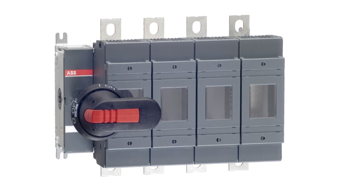 ABB Fuse Switch Disconnector, 4 Pole, 250A Fuse Current