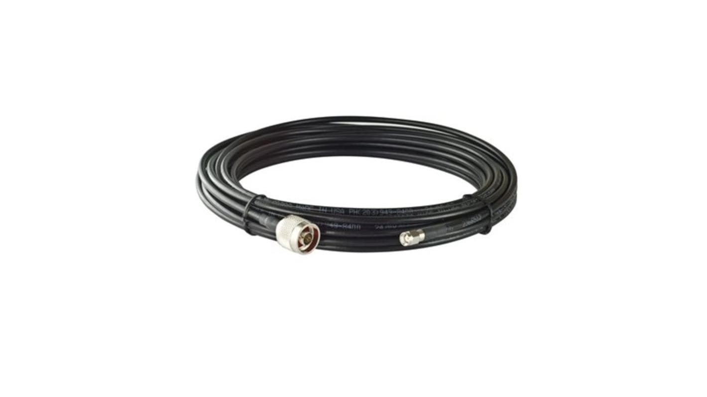 MOXA Male N Type to RP-SMA Coaxial Cable, LMR-195 LITE Coaxial, Terminated