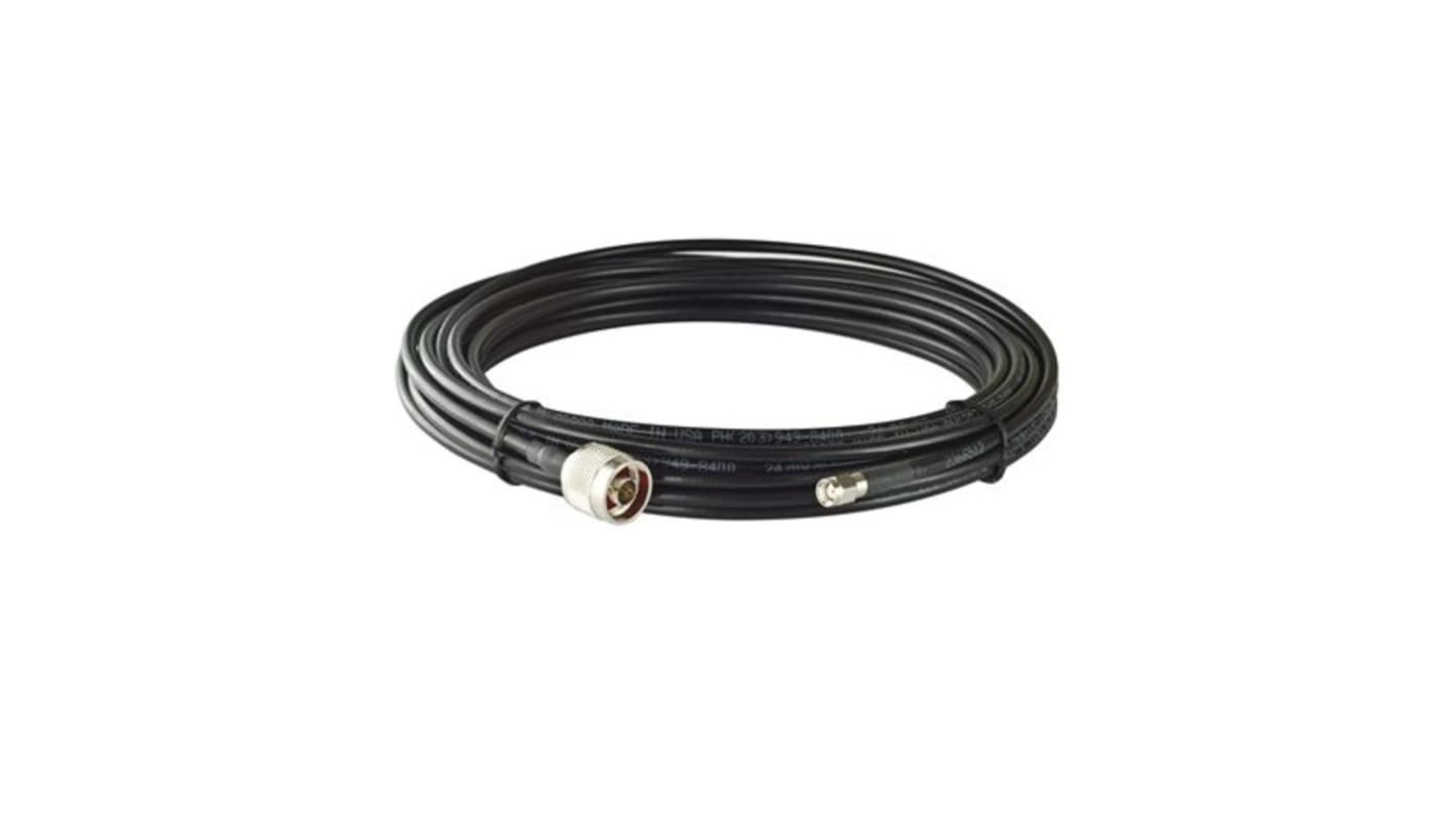 MOXA Male N Type to RP-SMA Coaxial Cable, LMR-195 LITE Coaxial, Terminated