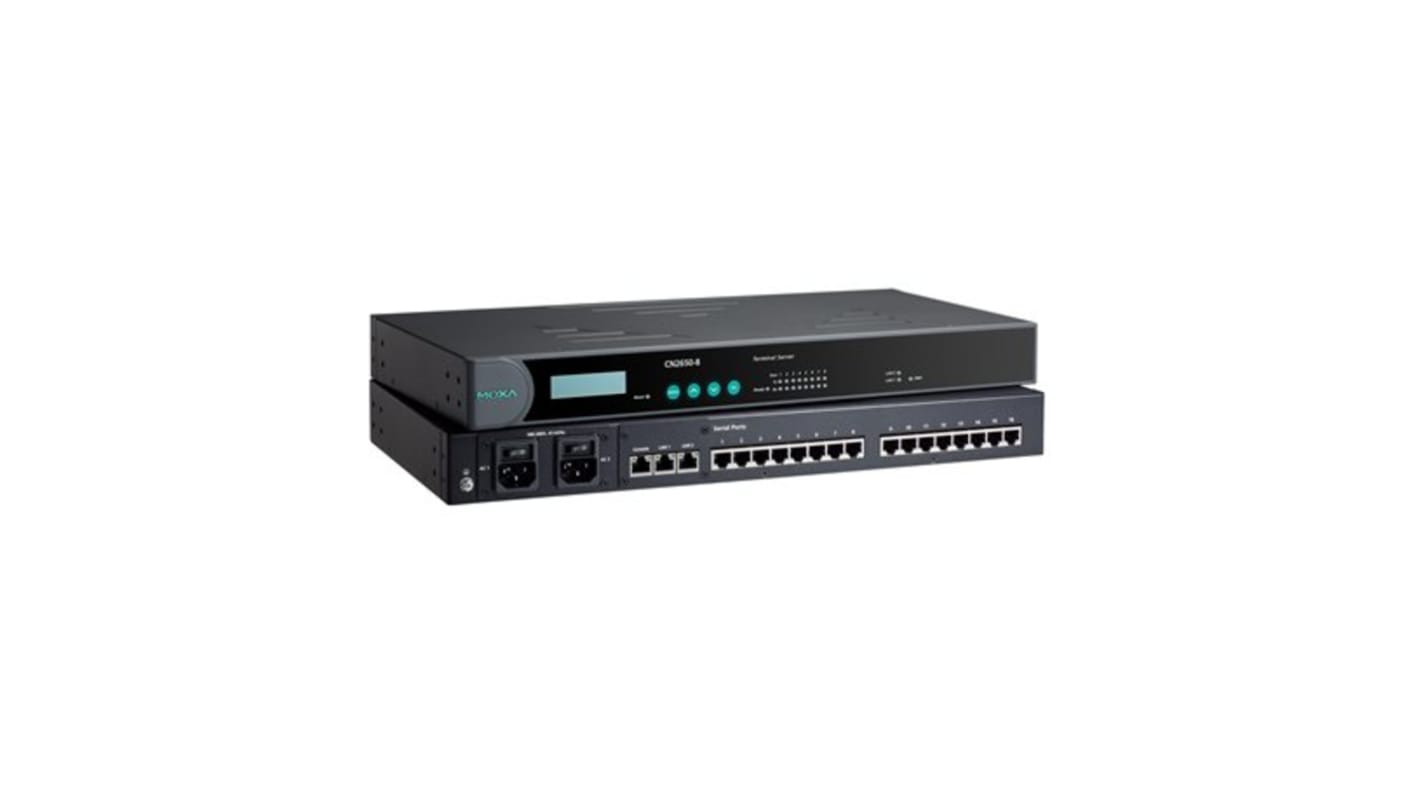 MOXA Serial Device Server, 2 Ethernet Port, 16 Serial Port