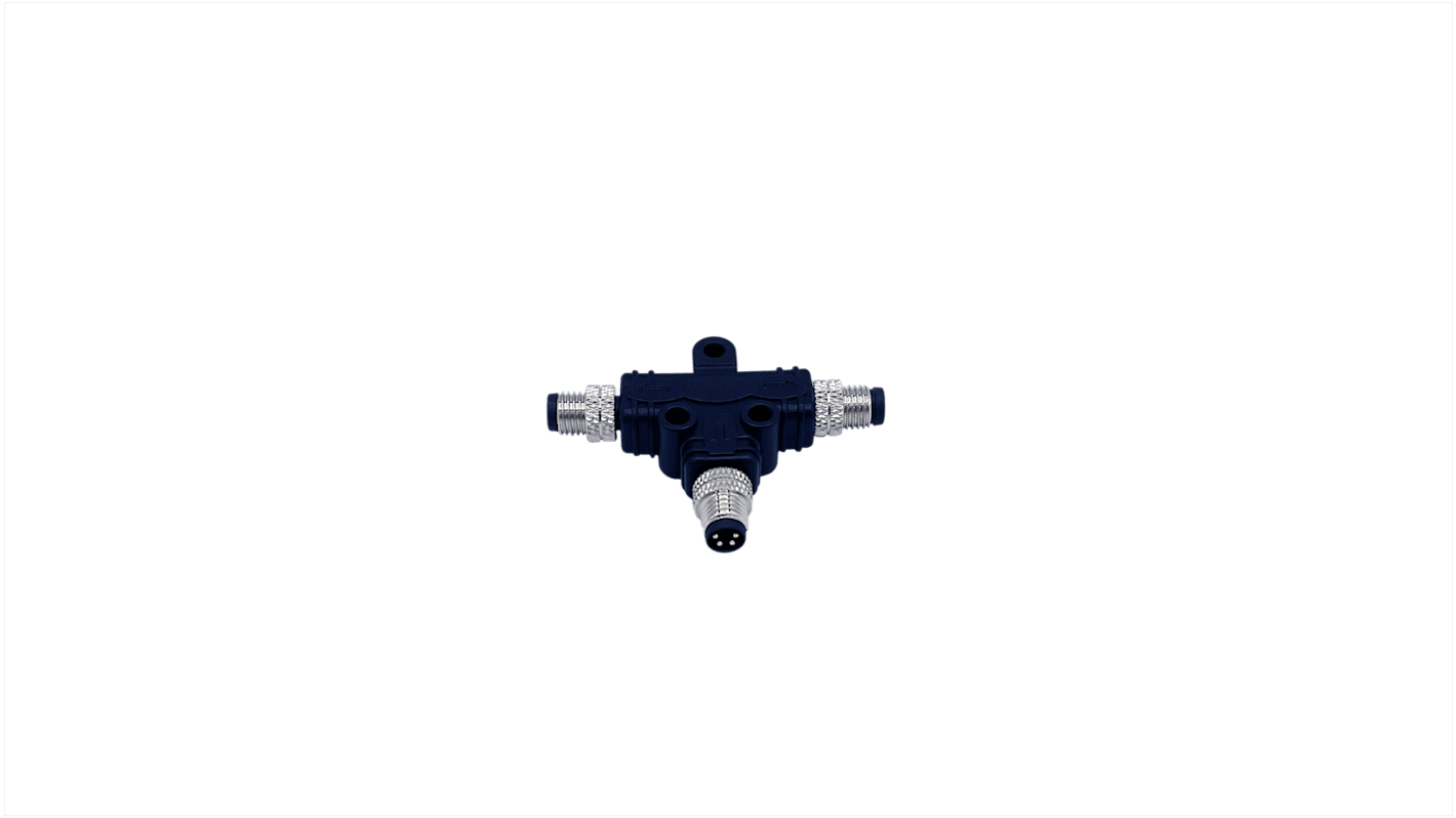 Adaptateur pour connecteur cylindrique Norcomp Connecteur femelle M8 4 broches (1) Simple M8 4 contacts Femelle