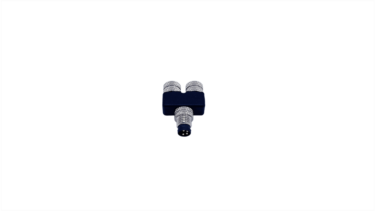 Körcsatlakozó adapter (4 érintkezős apa M8 (1) → 4 érintkezős anya M8 (1)))