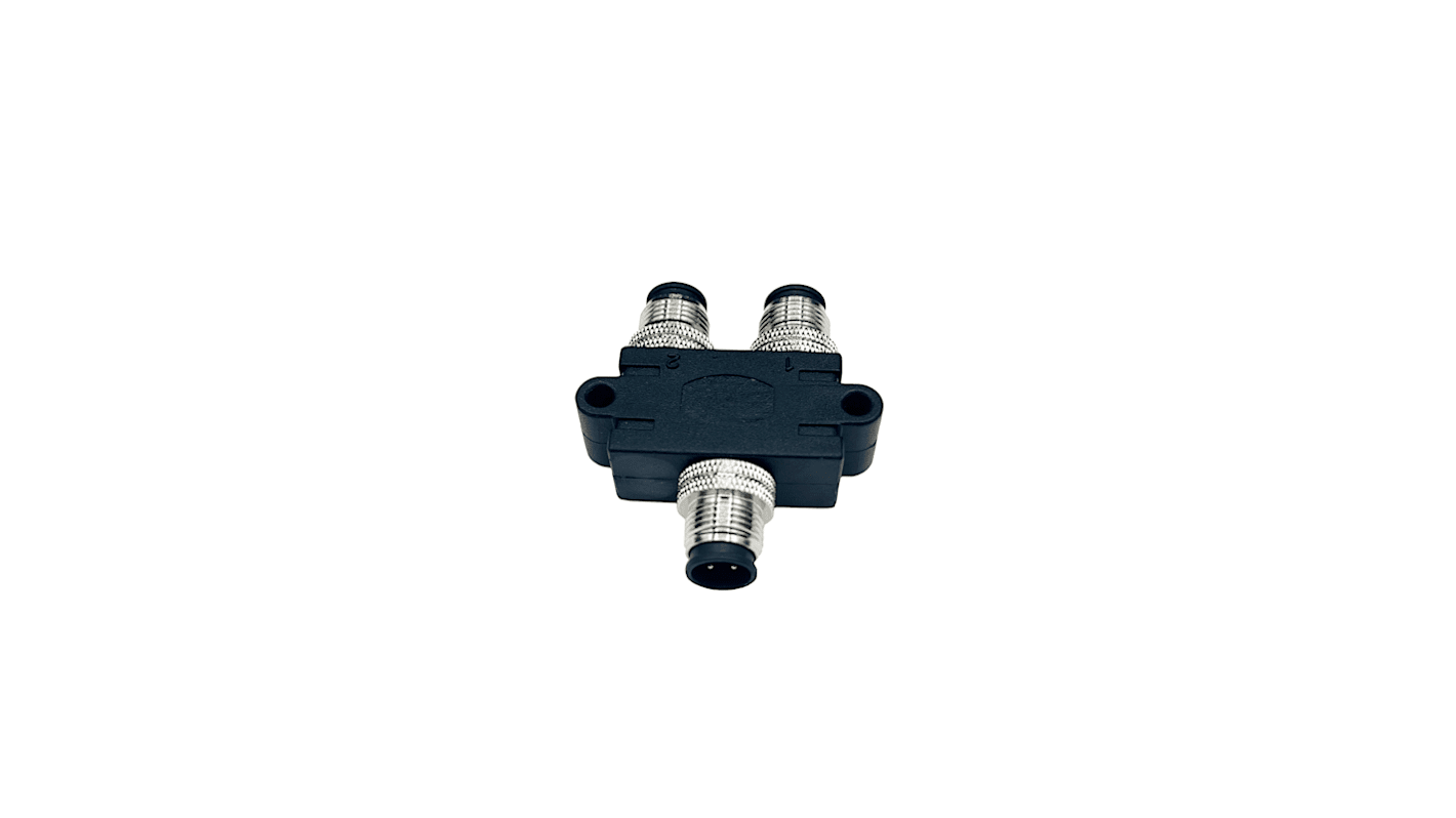 Körcsatlakozó adapter (5 érintkezős apa M12 (1) → 5 érintkezős apa M12)