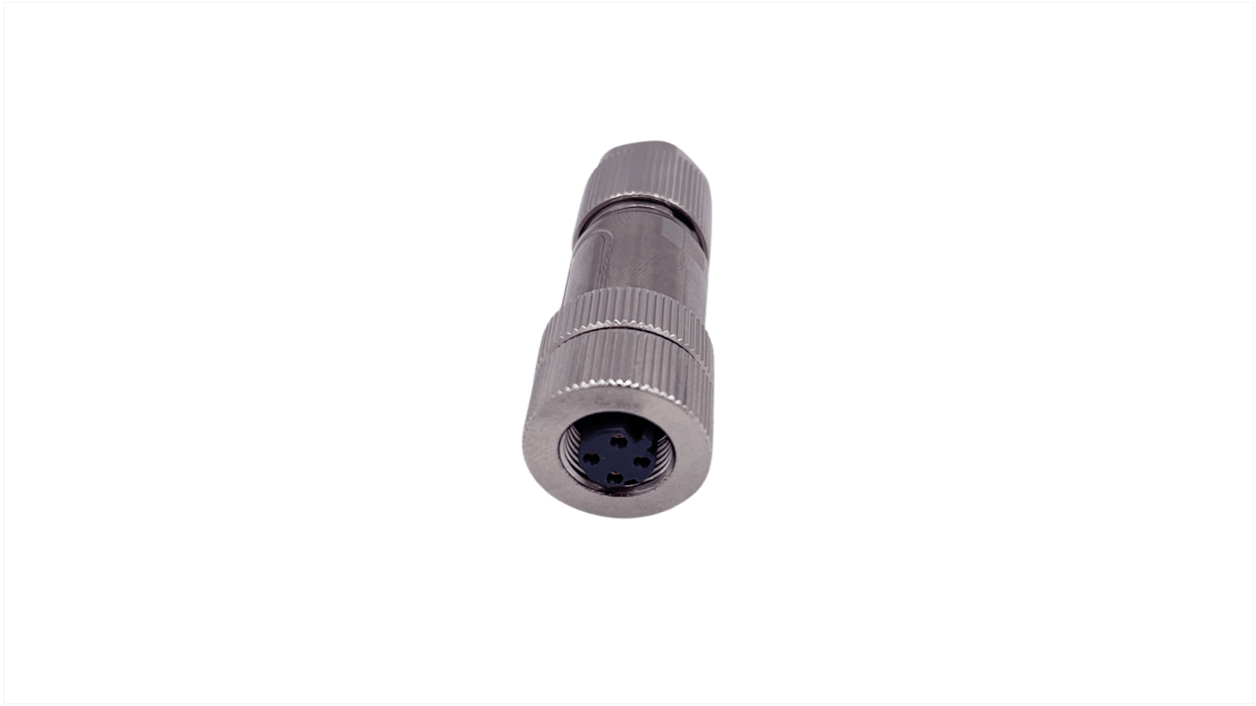 Norcomp M12 Rundsteckverbinder Stecker, Buchse 4-polig, für freie Verbindungen, Schraubanschluss IP 67