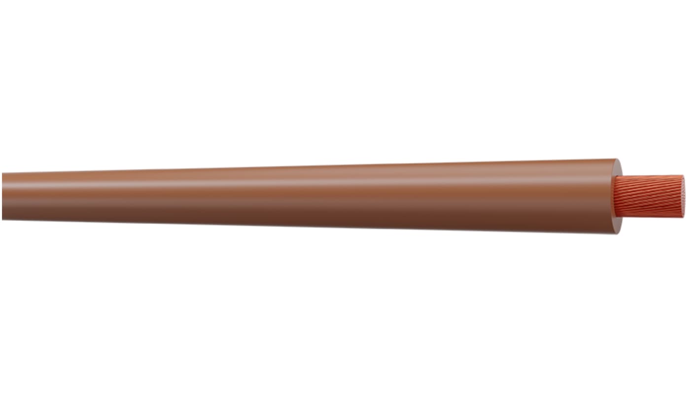 AXINDUS MN2XTREM Series Brown 2.5 mm² Hook Up Wire, 12 AWG, 2.5 mm², 100m, Cross Linked Polyolefin Insulation, MN2XT25M