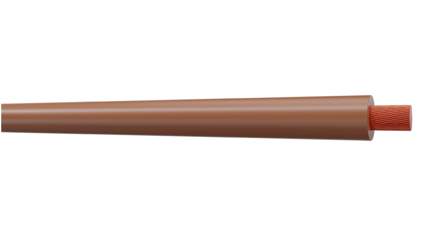 Cable de conexión AXINDUS MN2XT6M, área transversal 6 mm² Filamentos del Núcleo 6 mm² Marrón, long. 100m, 3 AWG