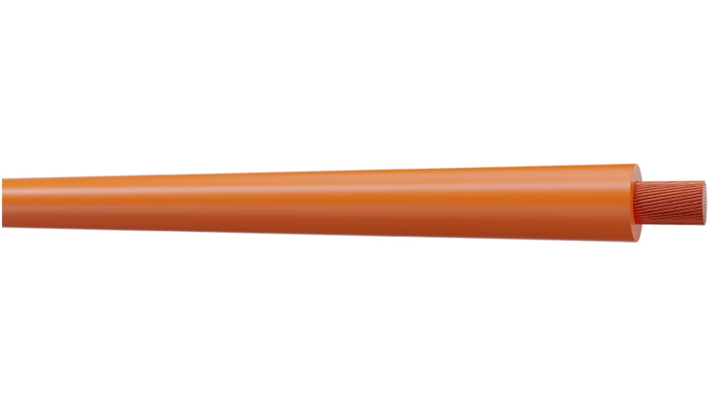 Cable de conexión AXINDUS MN2XT6O, área transversal 6 mm² Filamentos del Núcleo 6 mm² Naranja, long. 100m, 3 AWG