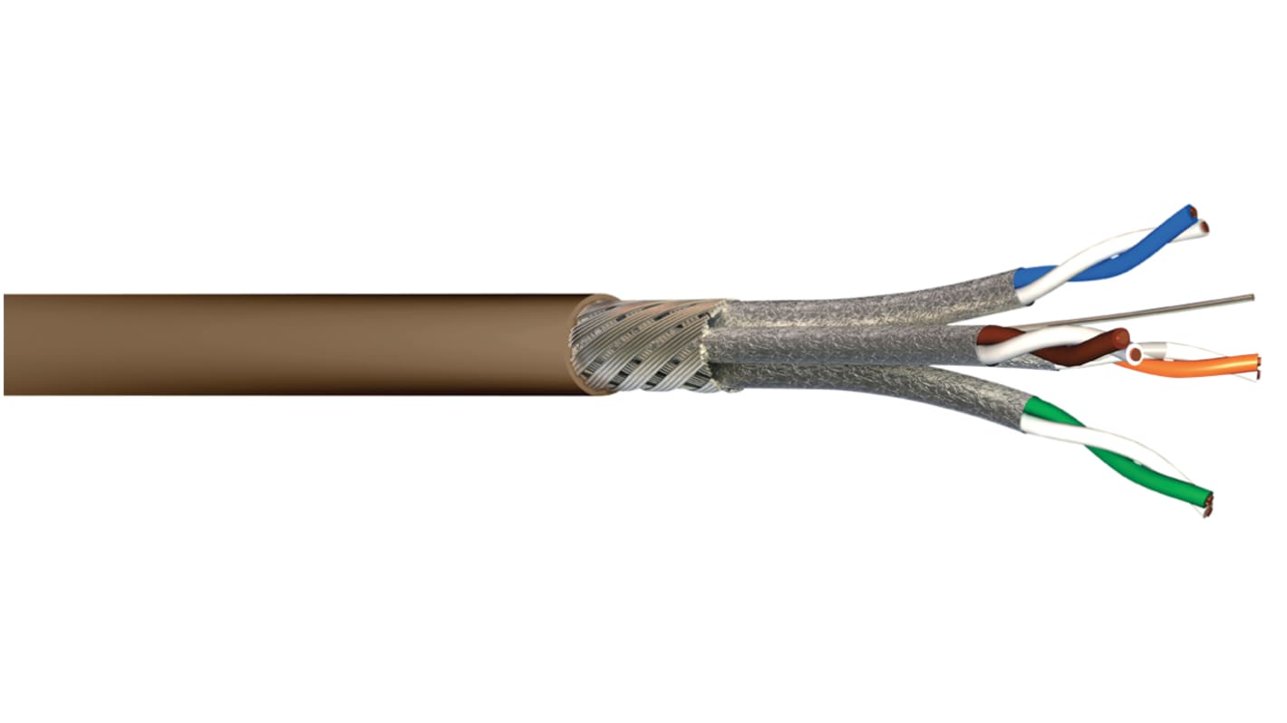Kabel Ethernet Cat7a długość 100m Niezakończony AXINDUS