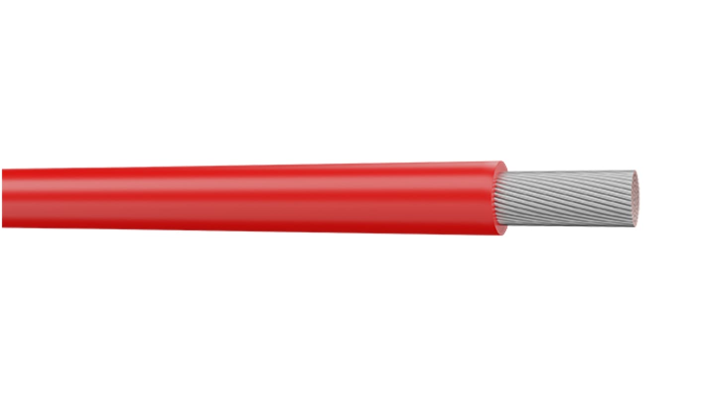 AXINDUS UL1007 Series Red 0.75 mm2 Hook Up Wire, 22 AWG, 305m, PVC Insulation, UL100722R