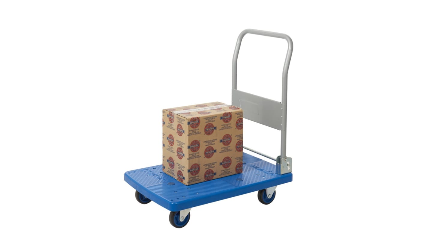 RS PRO Plattformwagen, Polypropylen Flachbett , bis 150kg, 720 x 490 x 860mm