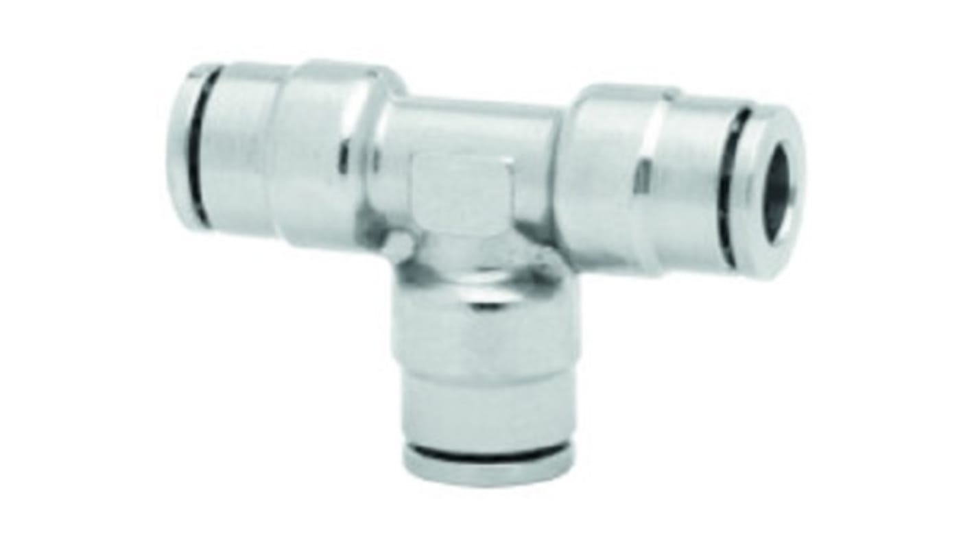 Norgren 直通接头气管接头, 推入式6 mm转推入式6 mm转推入式 6 mm, 推入式 6 mm进气, 推入式 6 mm出气, PNEUFIT 10系列