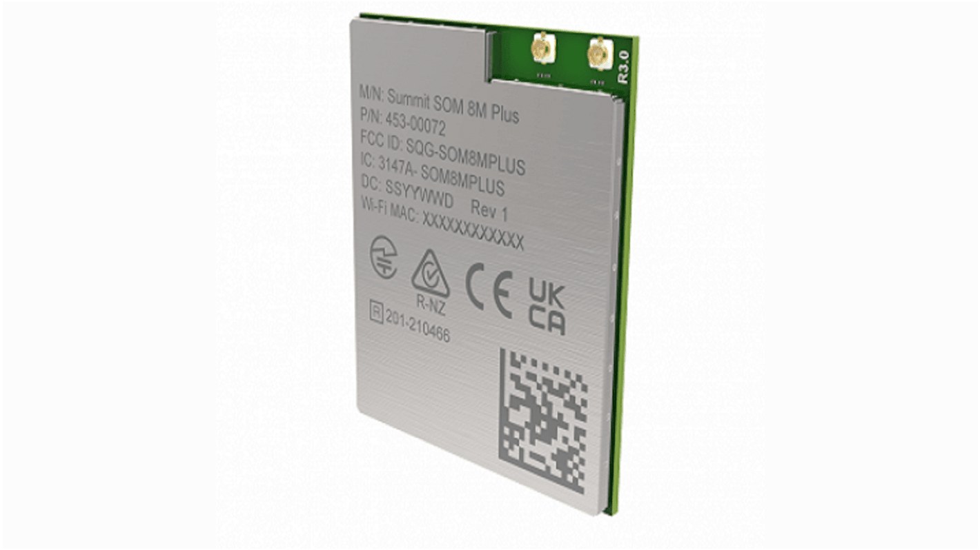 Moduł WiFi 453-00070C, IEEE802.11ac/a/b/g/n, WPA3, I2C, SPI, 3.0 → 3.6V, Ezurio