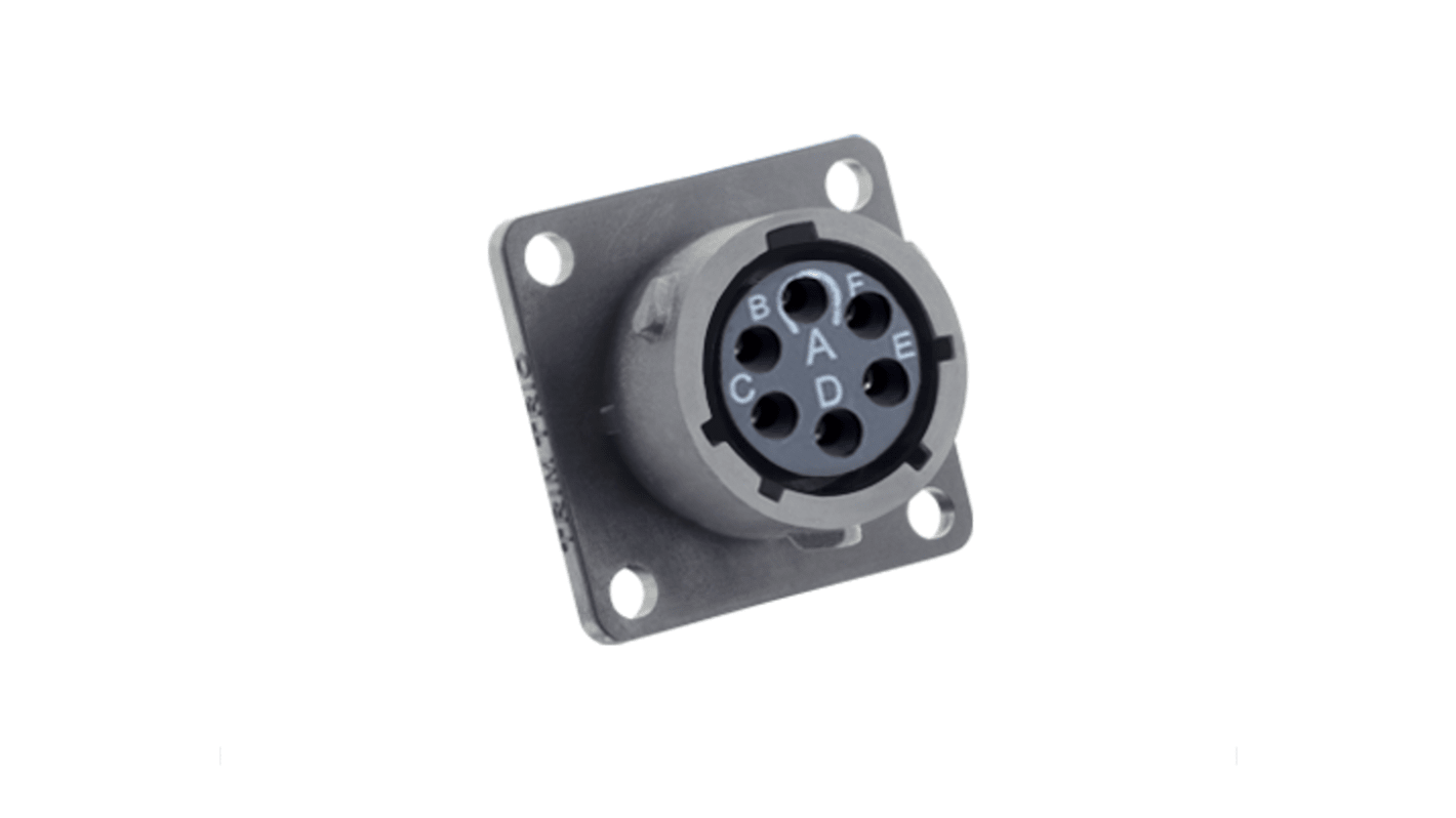 Souriau Sunbank by Eaton Circular Connector, 6 Contacts, Cable Mount, Socket