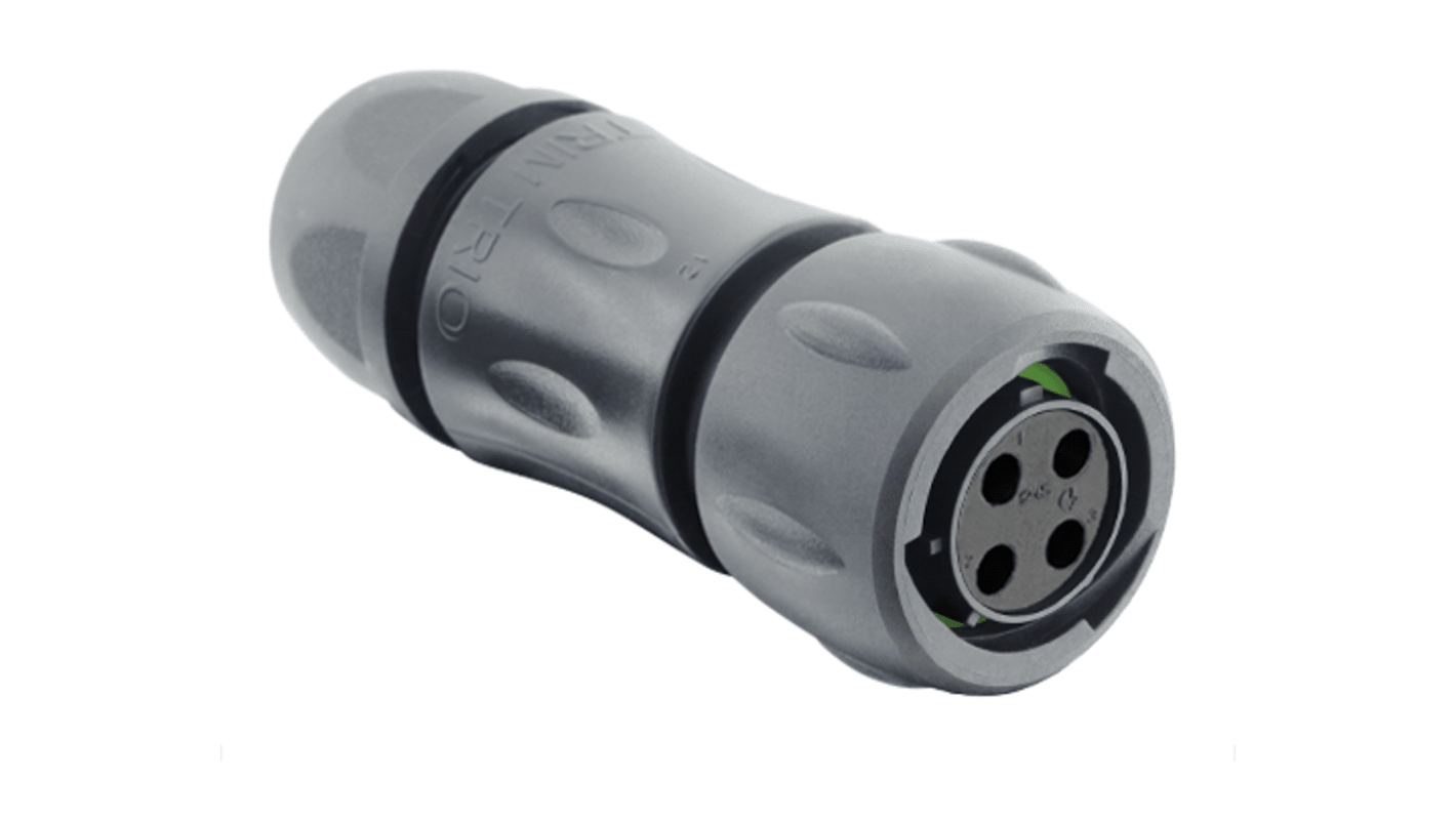 Connettore circolare Souriau Sunbank by Eaton, maschio, 4 poli, Montaggio su cavo