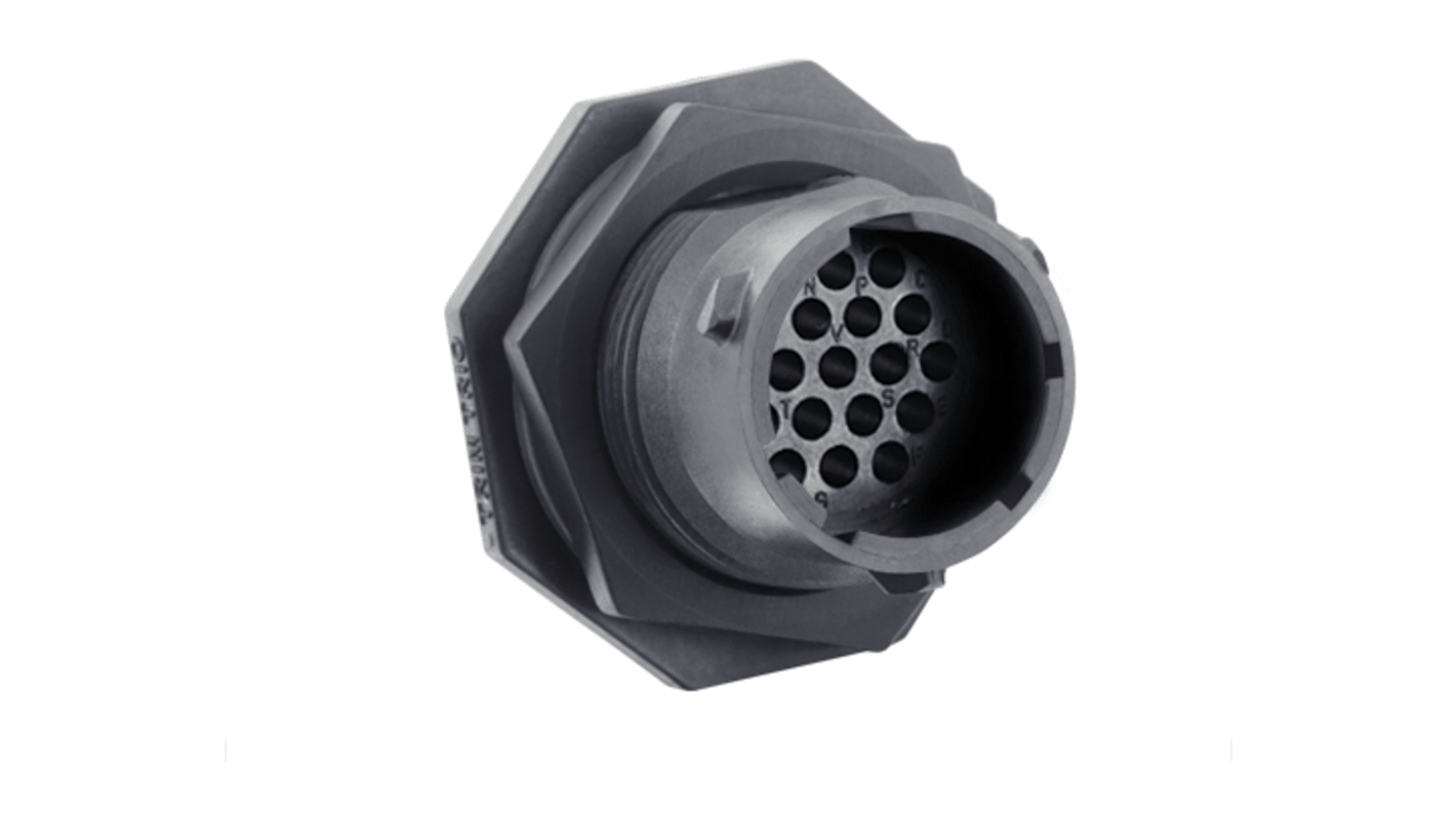 Souriau Sunbank by Eaton Circular Connector, 19 Contacts, Cable Mount, Socket