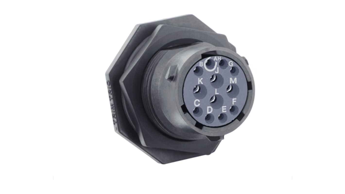 Souriau Sunbank by Eaton Circular Connector, 12 Contacts, Cable Mount, Socket