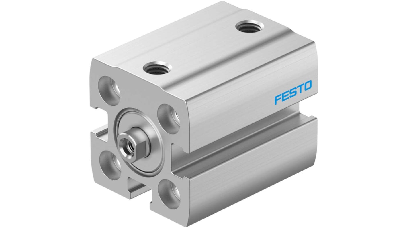 Festo Pneumatic Compact Cylinder - 8076410, 12mm Bore, 30mm Stroke, ADN-S Series, Double Acting