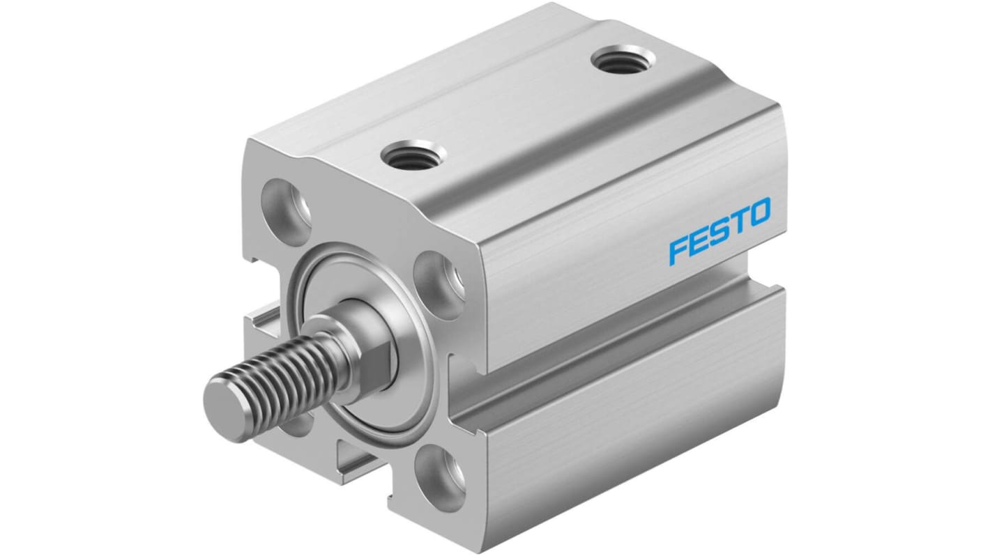 Festo Pneumatic Compact Cylinder - 8091666, 16mm Bore, 20mm Stroke, ADN-S Series, Double Acting