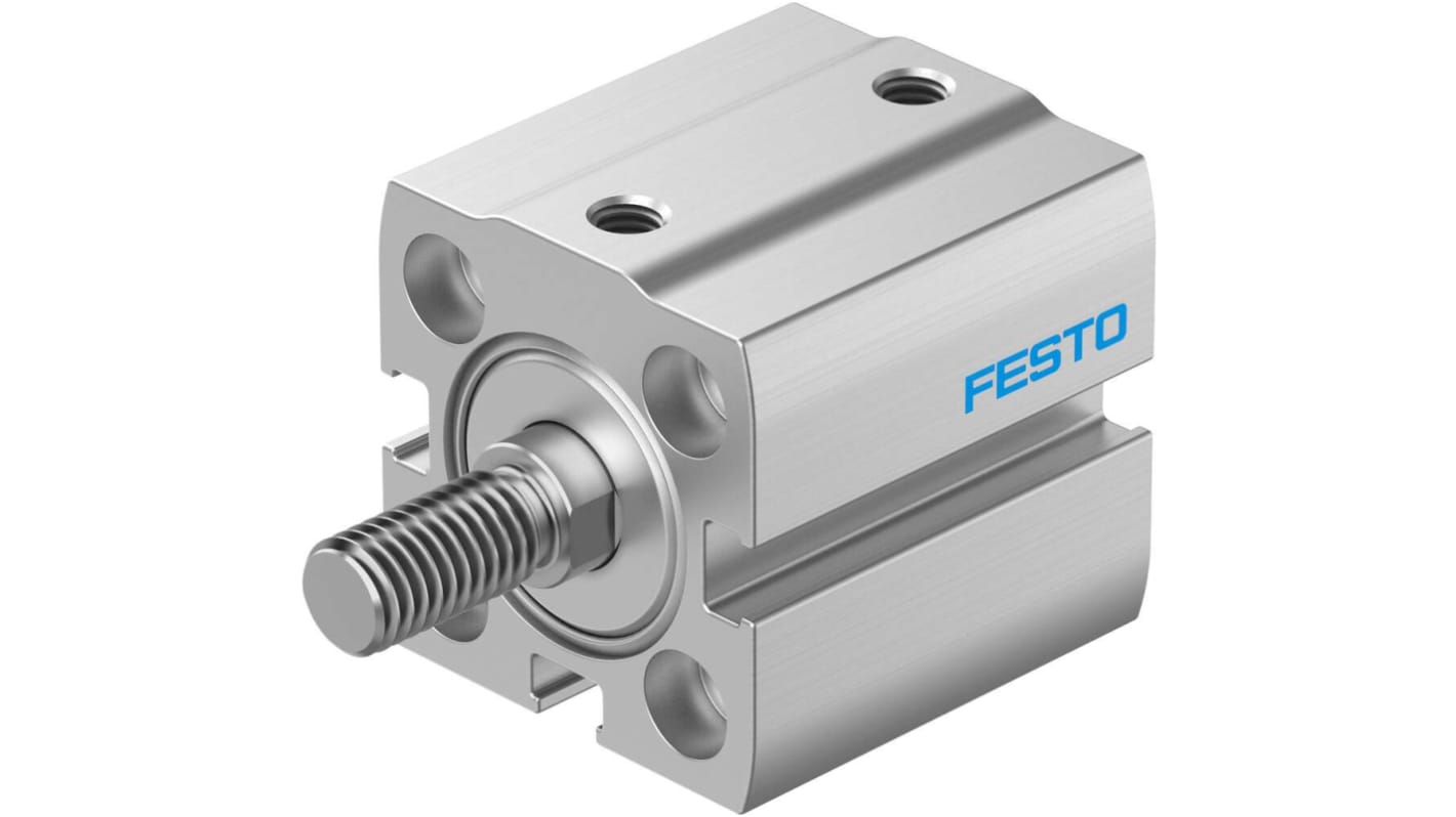 Festo Pneumatic Compact Cylinder - 8091445, 20mm Bore, 20mm Stroke, ADN-S Series, Double Acting