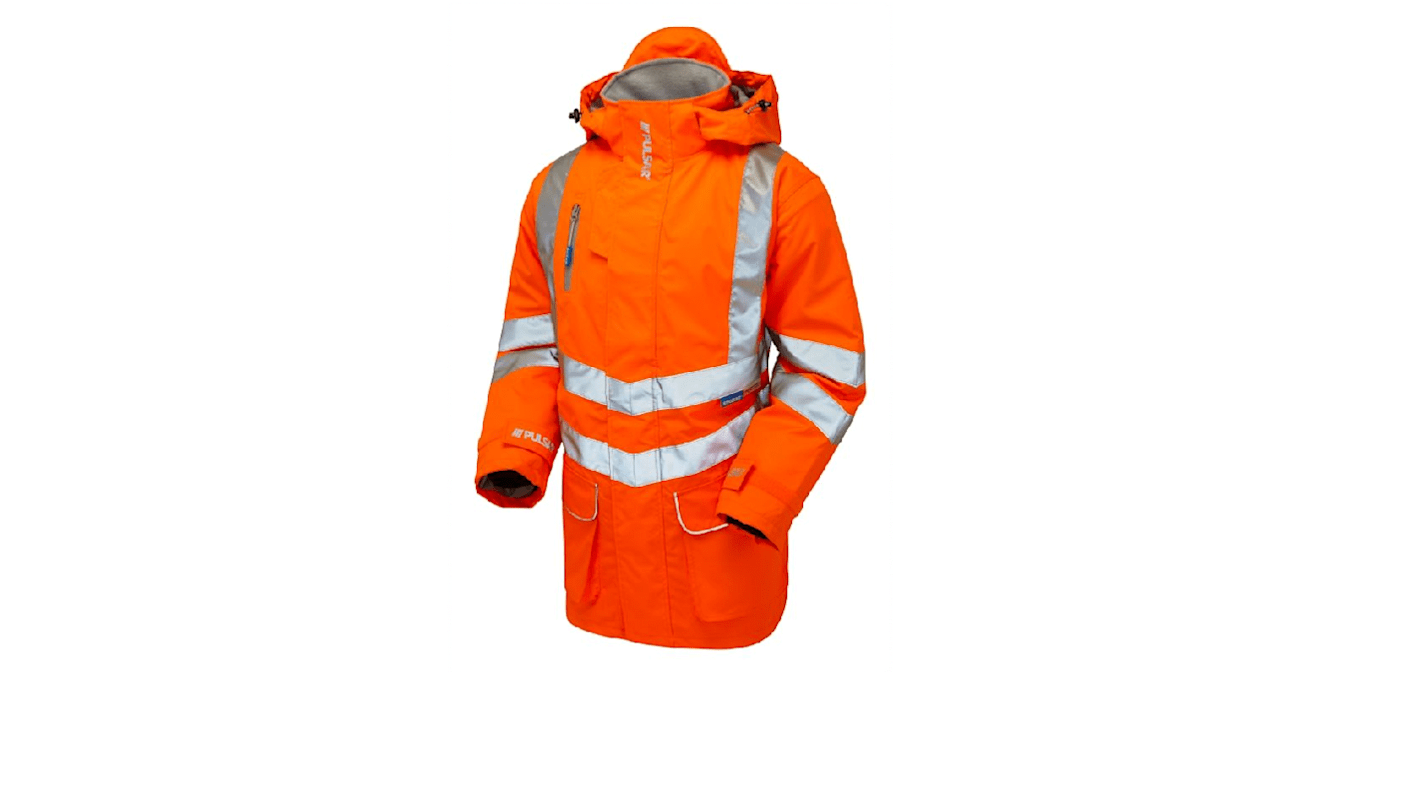PULSAR PR499 Orange Unisex Hi Vis Winter Jacket S