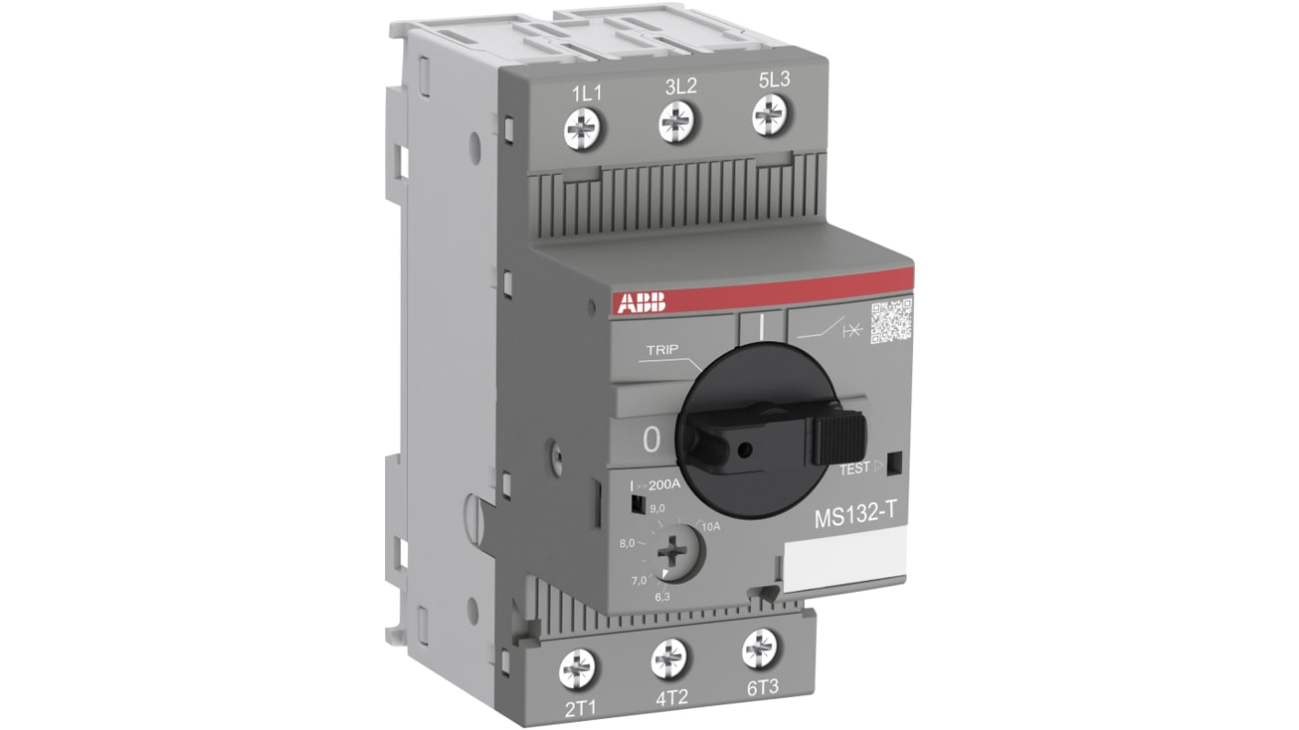Interruptor automático estrecho ABB MS/MO132, 690 V, 1,6