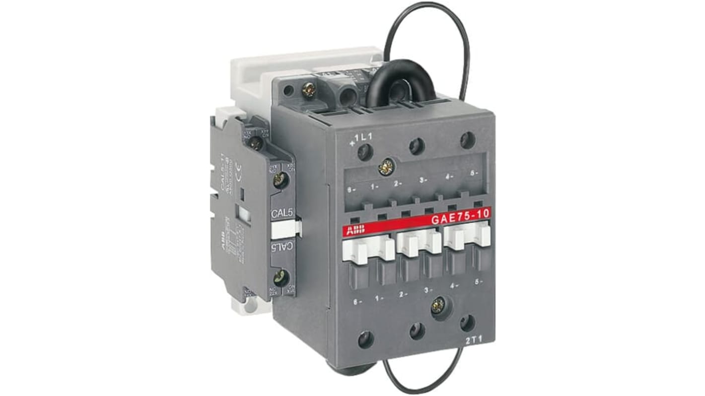 Contattore ABB, serie 1SBL4, 1 poli, 1 NC, 4 NA, 4 A, bobina 110 V c.c.