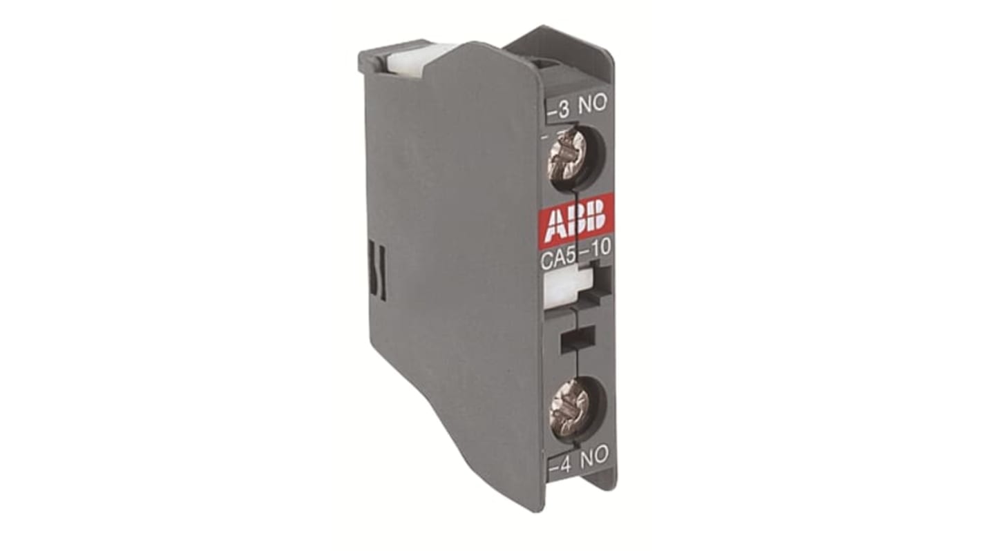 ABB Auxiliary Contact Block, 1 Contact, 1NO, Front Mount 1SBN01