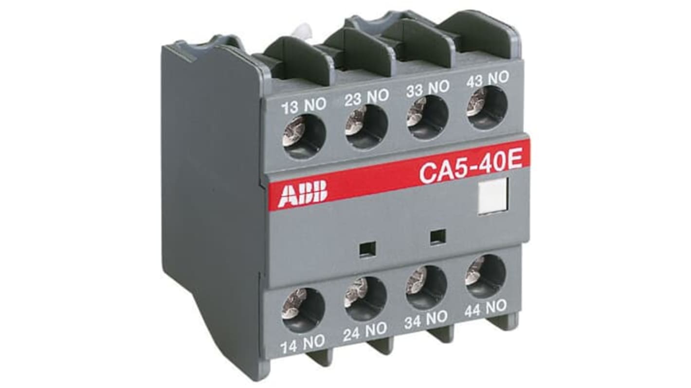 ABB Auxiliary Contact Block, 4 Contact, 4NO, Front Mount