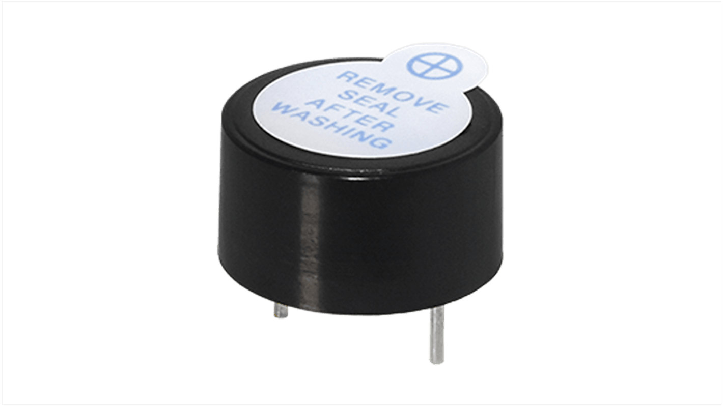 Same Sky 80dB Through Hole Internal Magnetic Buzzer, 12V dc Min, 16V dc Max