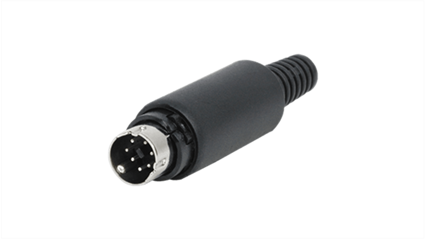 Same Sky 6 Pole Din, Male, Cable Mount