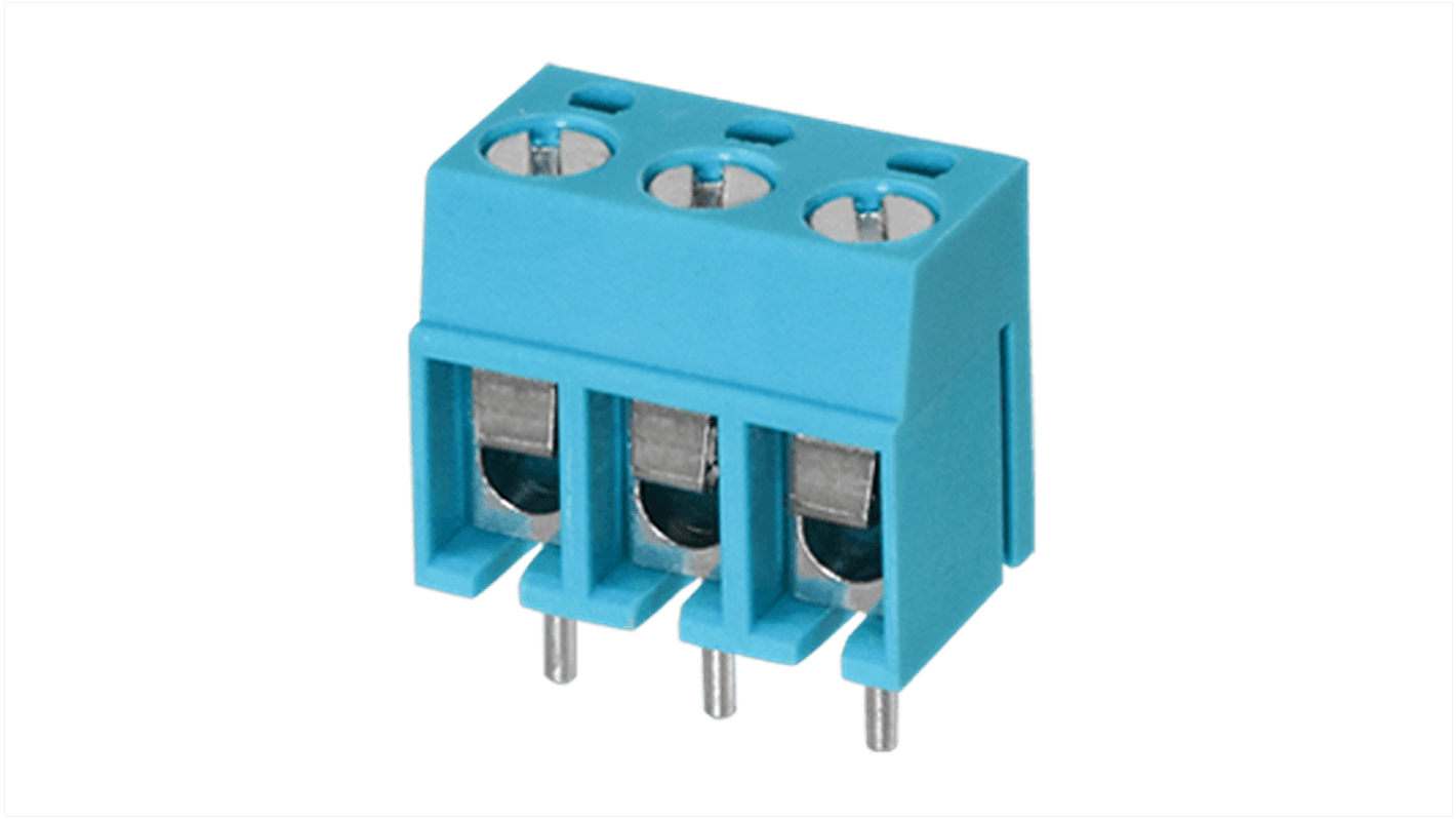 CUI Devices PCB Terminal Block, 2-Contact, 5mm Pitch, Screw Mount