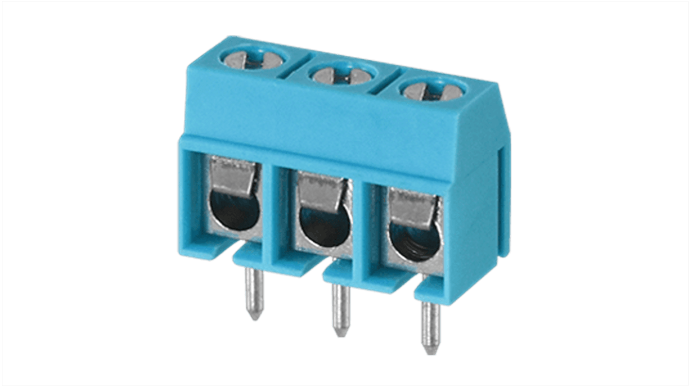 CUI Devices PCB Terminal Block, 2-Contact, 5mm Pitch, PCB Mount