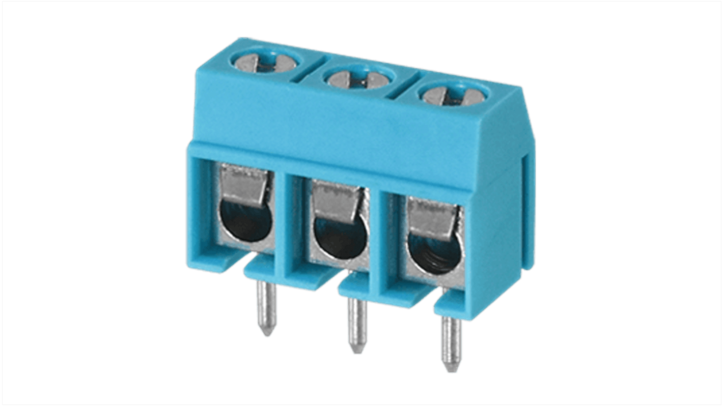 Same Sky PCB Terminal Block, 4-Contact, 5mm Pitch, PCB Mount