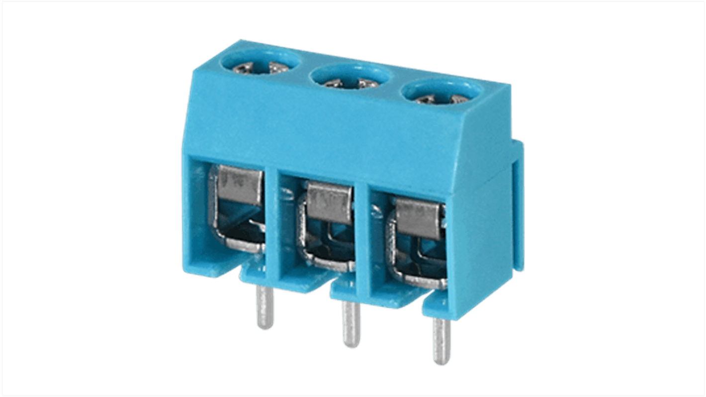 Same Sky PCB Terminal Block, 2-Contact, 5mm Pitch, PCB Mount