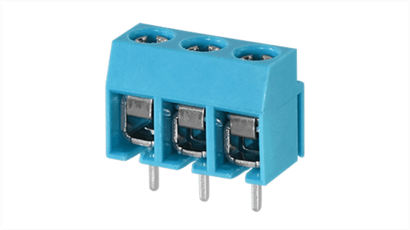 CUI Devices PCB Terminal Block, 2-Contact, 5mm Pitch, PCB Mount