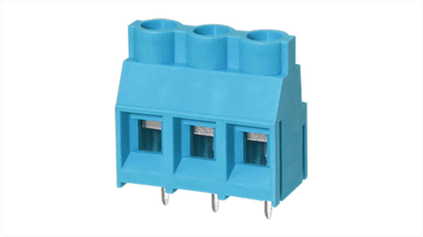 Same Sky PCB Terminal Block, 3-Contact, 7.62mm Pitch, Screw Mount