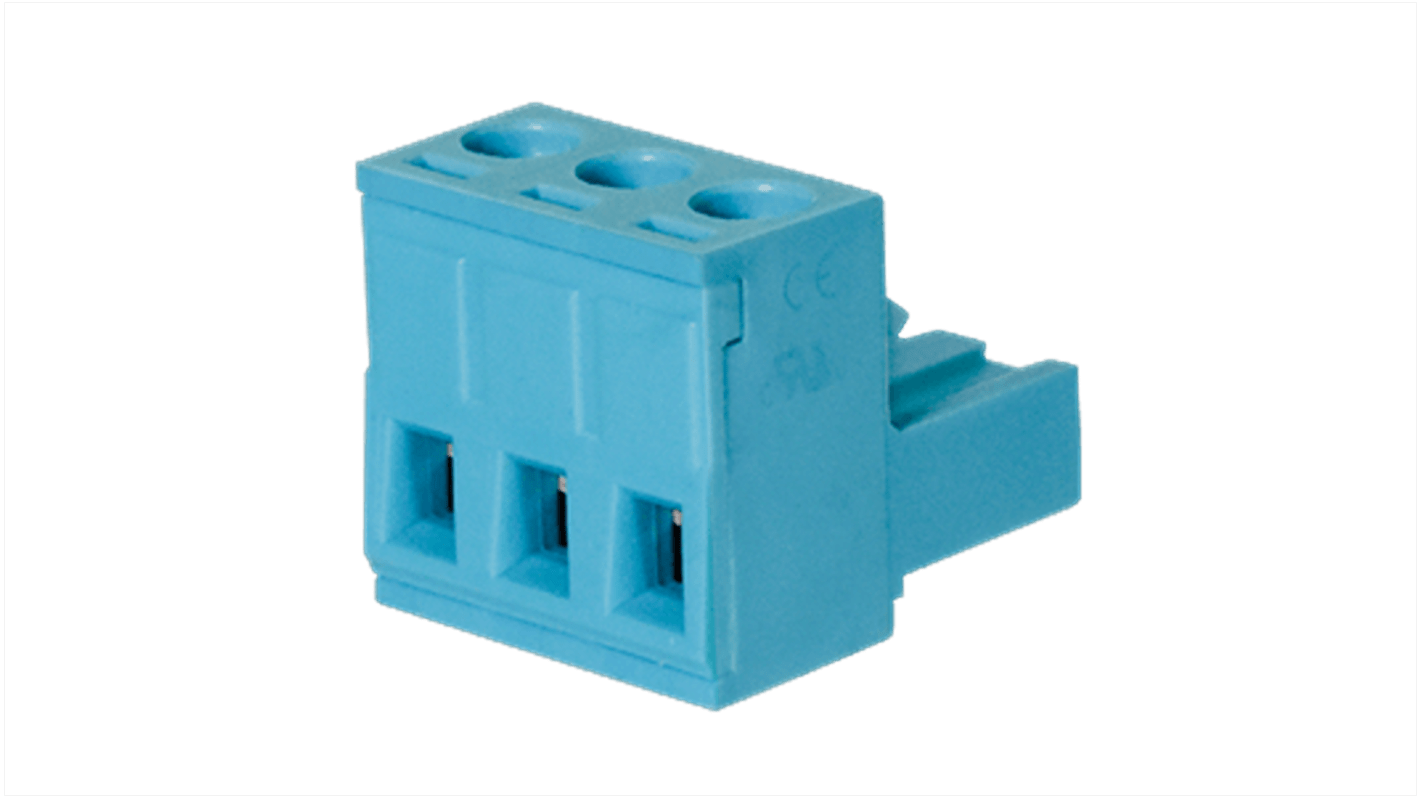 CUI Devices 5.08mm Pitch 2 Way Pluggable Terminal Block, Plug, PCB Mount