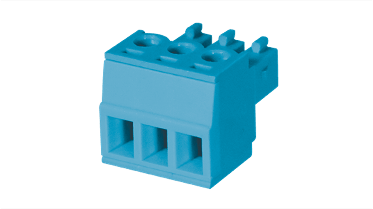 CUI Devices 3.81mm Pitch 3 Way Pluggable Terminal Block, Plug, Screw Mount