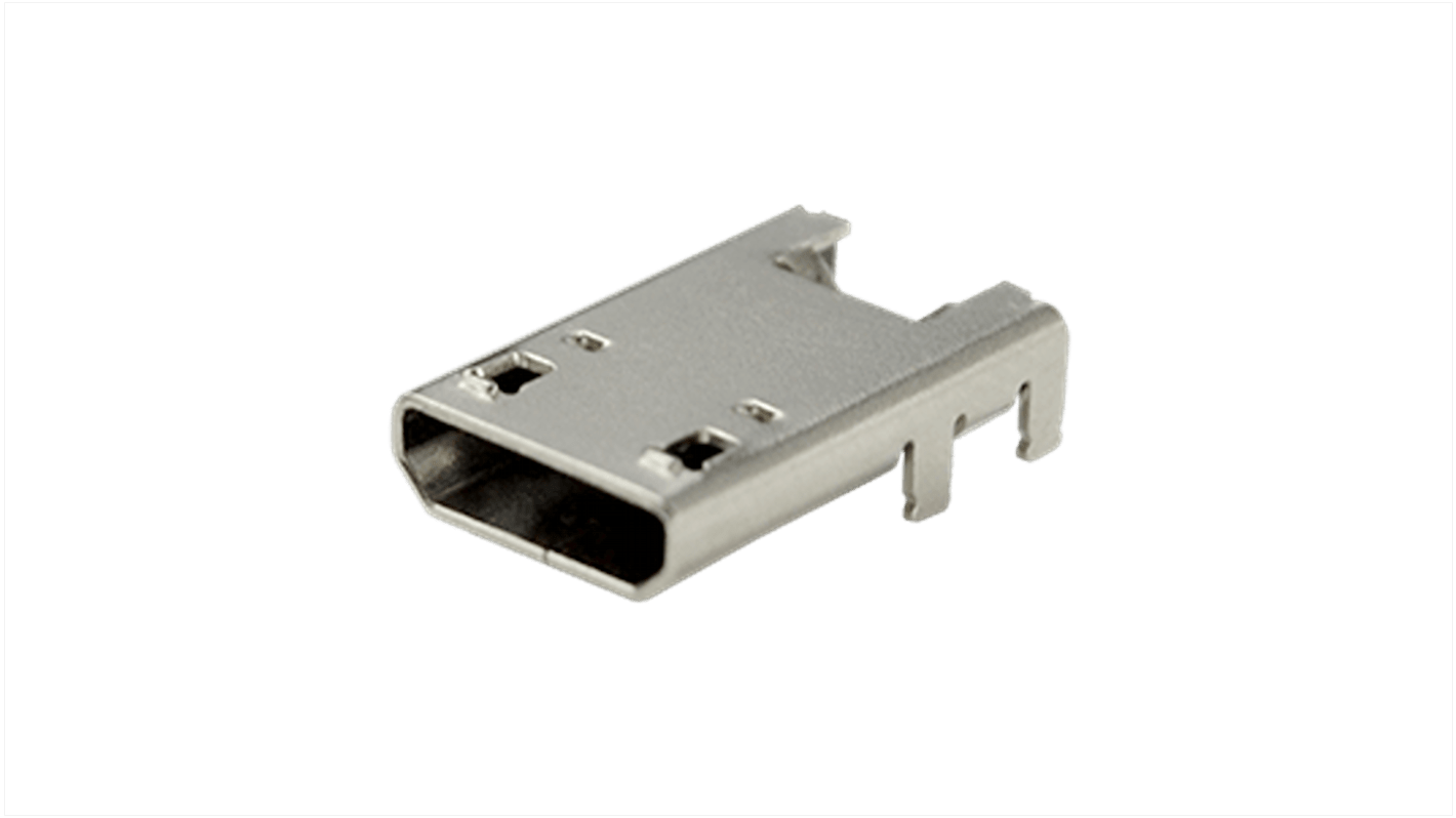 CUI Devices Horizontal, SMT Type Type B 2 USB Connector