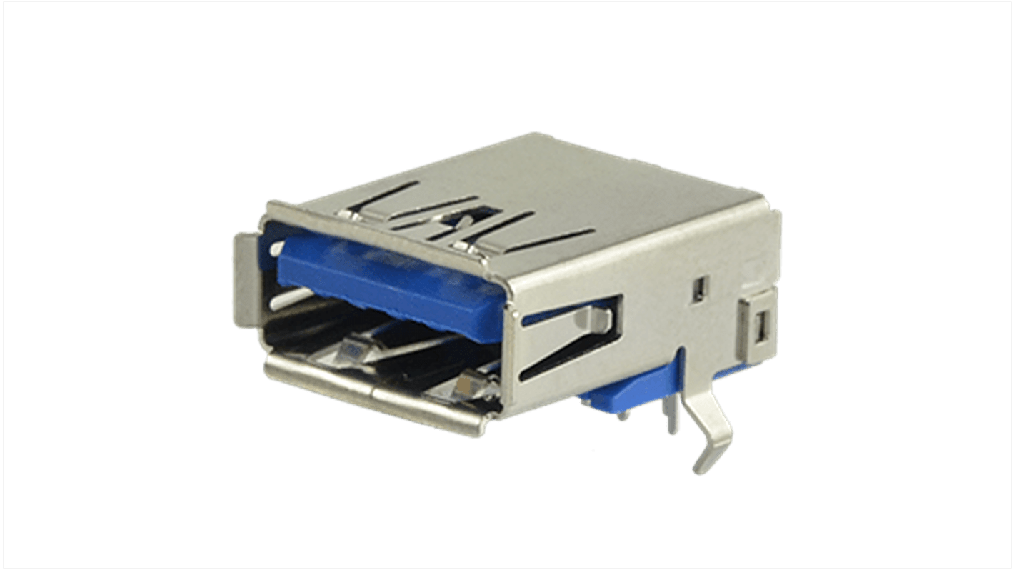 Connecteur USB 3.0 Standard Type A Same Sky, Traversant, Horizontal
