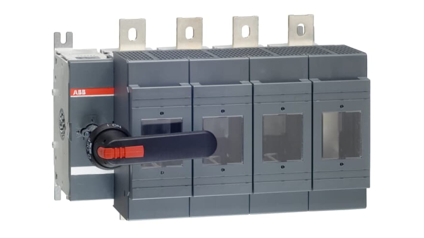 ABB Fuse Switch Disconnector, 4 Pole, 630A Max Current, 630A Fuse Current