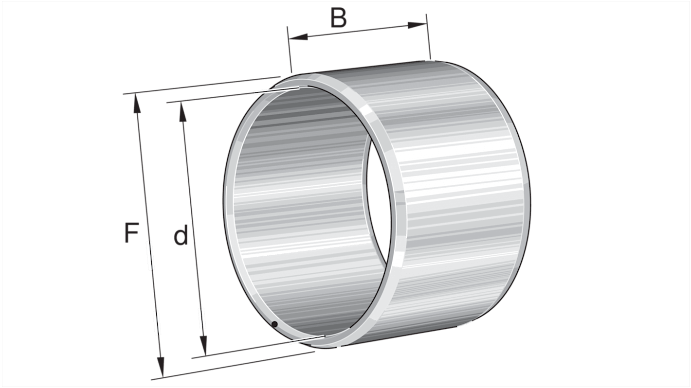 INA Innenring für Rollenlager Typ Zylindrisch, Innen-Ø 7mm / Außen-Ø 10mm, Breite 10.5mm
