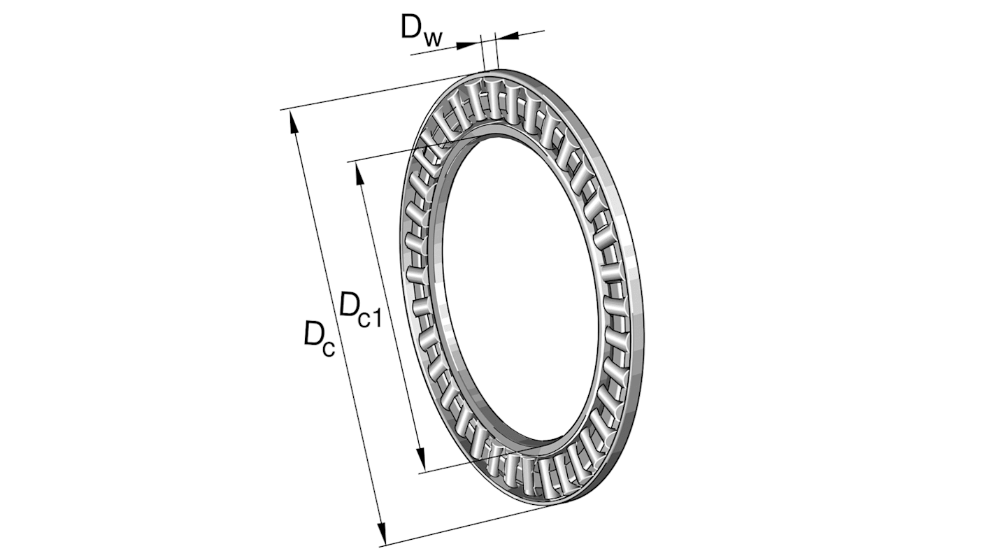 Cuscinetto a rullo INA, Ø int. 45mm, Ø est. 65mm