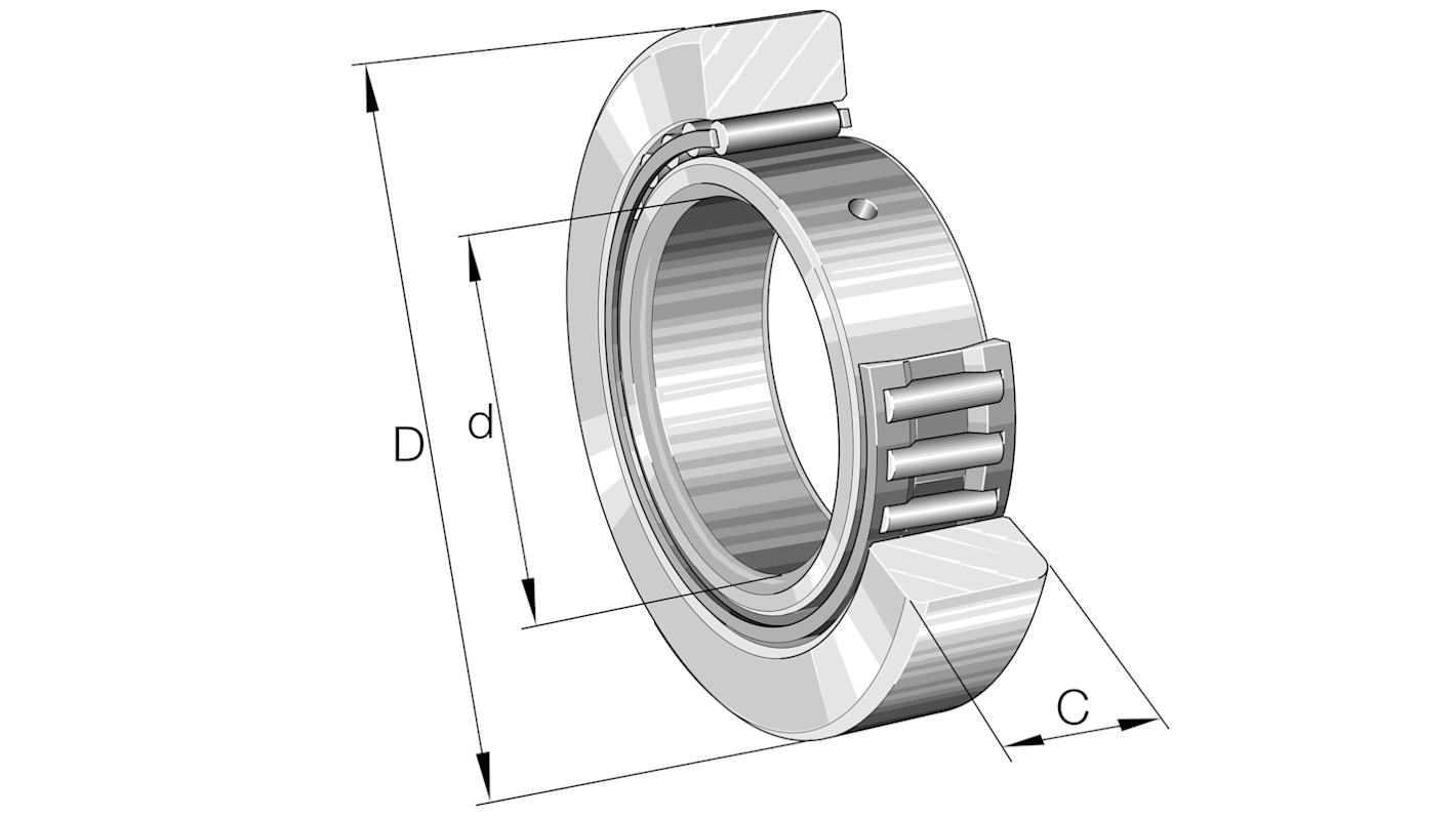 Cuscinetto a rullo INA, Ø 32mm, foro int. 12mm