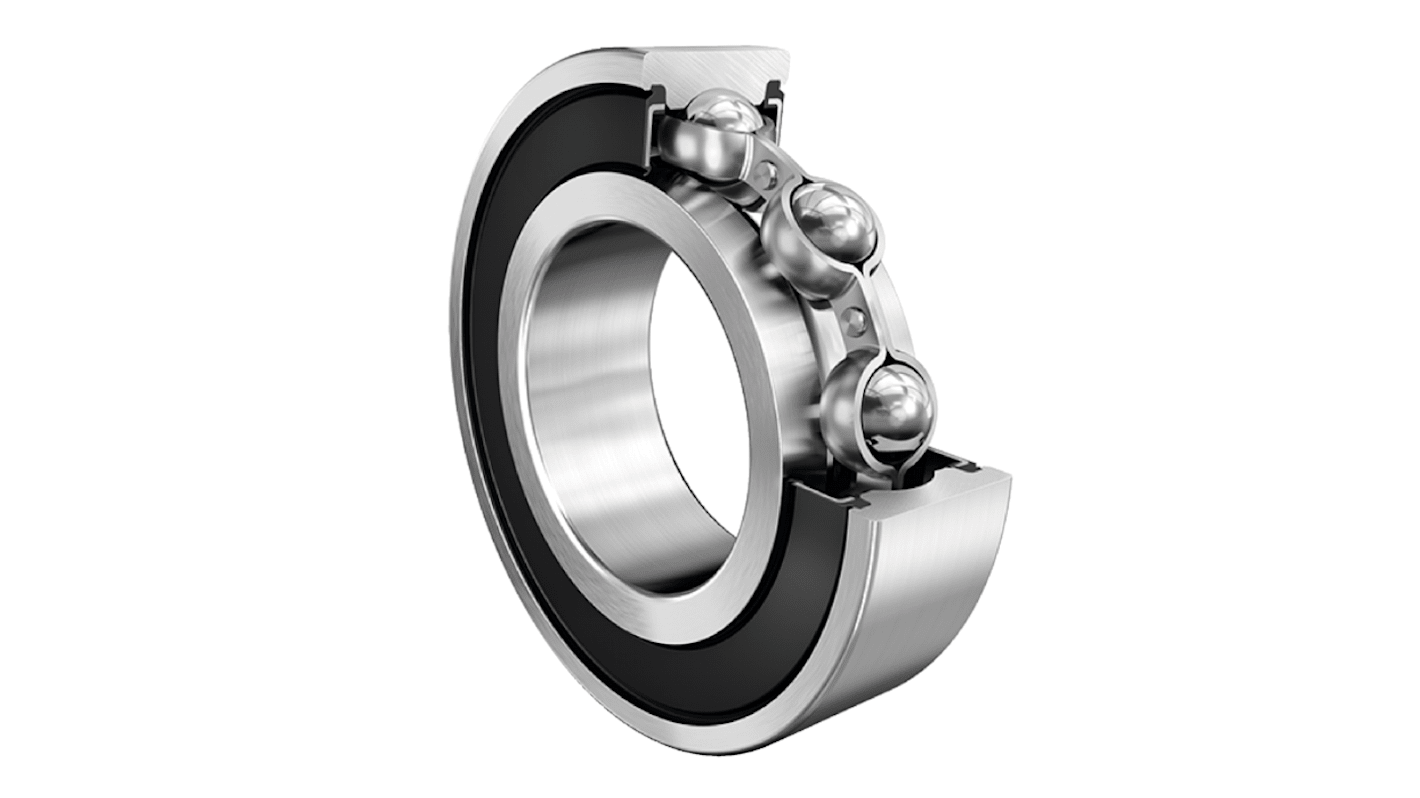 FAG 6015-2RSR-C3 Single Row Deep Groove Ball Bearing- Both Sides Sealed 75mm I.D, 115mm O.D