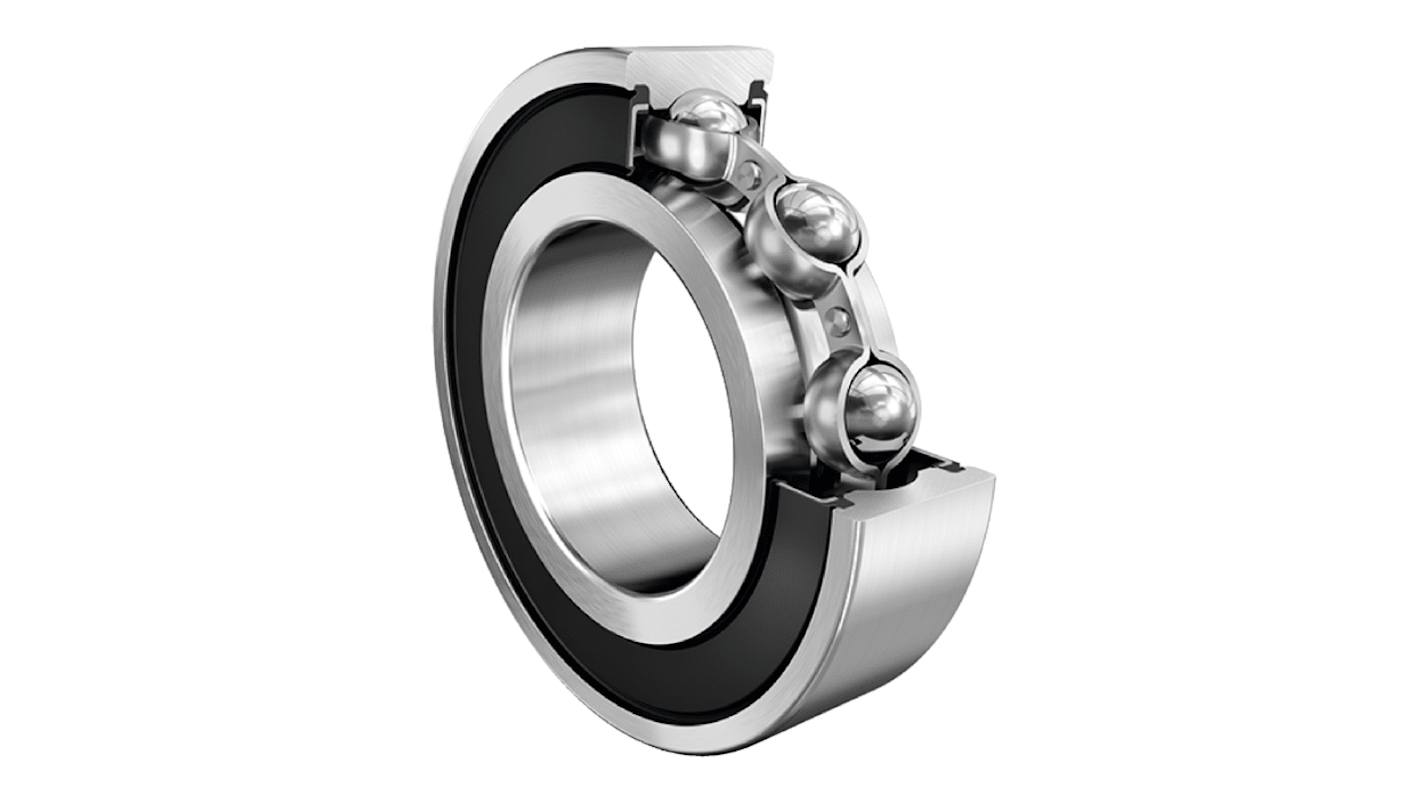 FAG 6207-2RSR-C3 Single Row Deep Groove Ball Bearing- Both Sides Sealed 35mm I.D, 72mm O.D