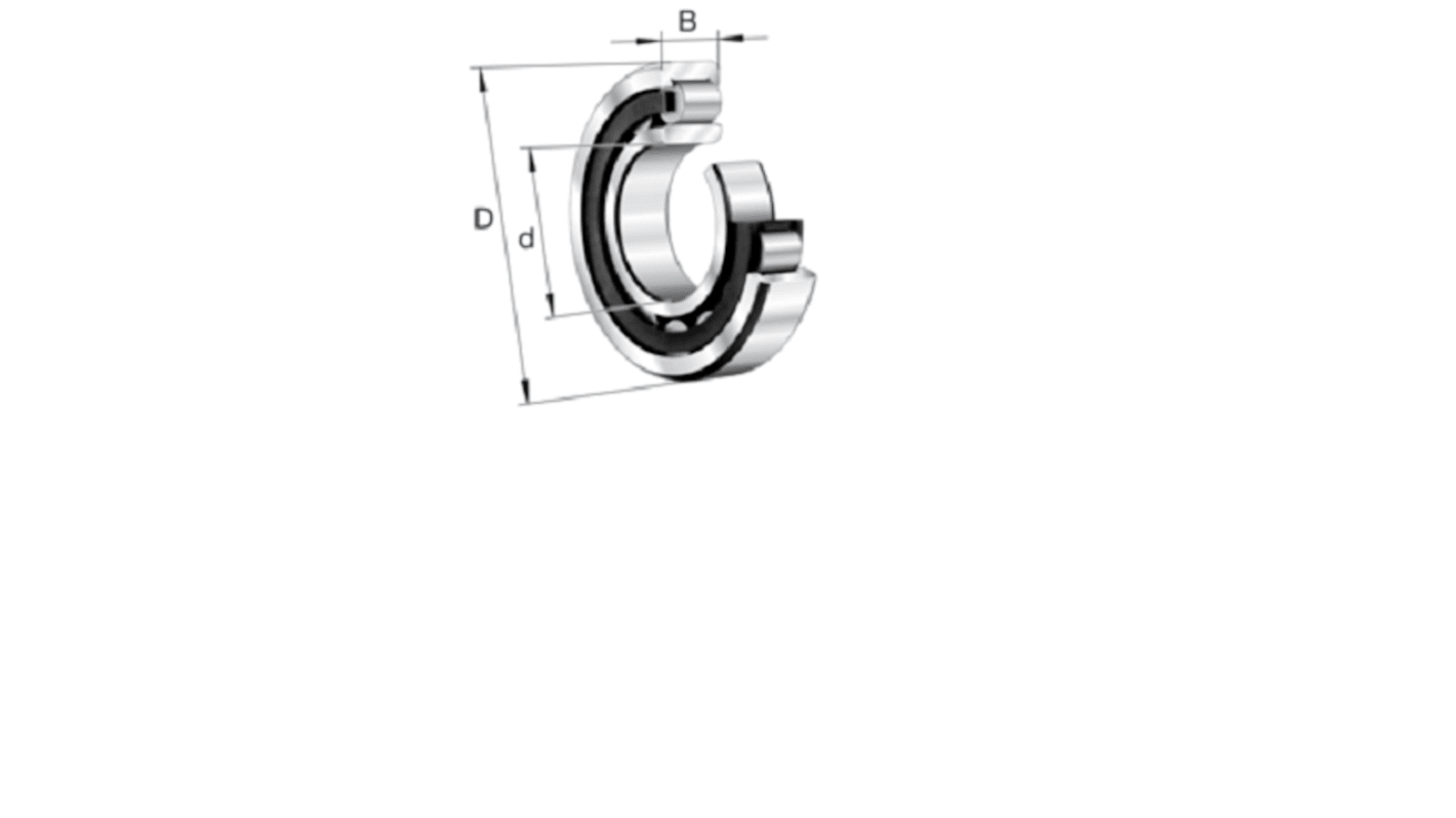 FAG Rollenlager Typ Zylindrisch, Innen-Ø 55mm / Außen-Ø 100mm, Breite 25mm